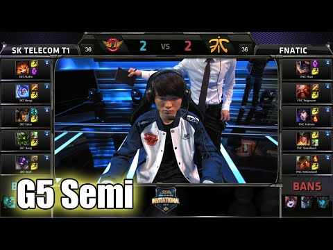 SK Telecom T1 vs Fnatic | Game 5 Semi Finals Mid Season Invitational 2015 | SKT vs FNC G5 MSI 60FPS