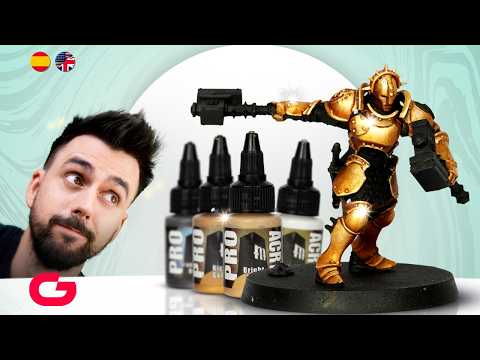 How to paint GOLD "TRUE METALLIC METAL" in ONLY 4 steps! / Como pintar Dorado TMM en solo 4 pasos!