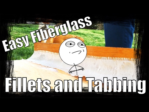 Part of a video titled How to bond wood with epoxy and fiberglass - YouTube