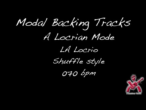 Modal Backing Tracks A Locrian LA Locrio Shuffle Style 070 bpm