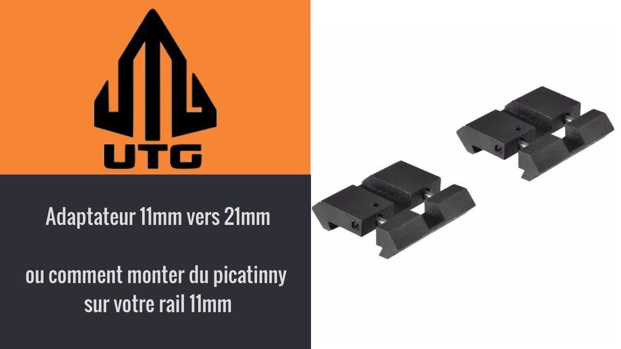 Comment installer un point rouge ou collier en 21mm sur un rail de 11mm