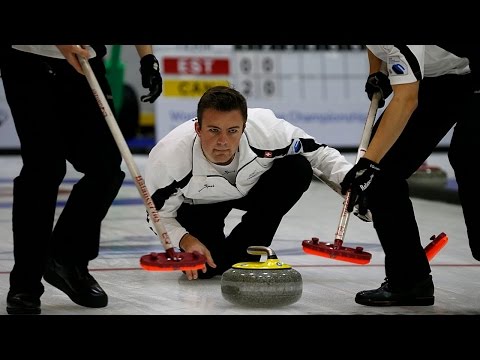 CURLING: SWE-SUI - World Junior Chps 2015 - Men Draw 9