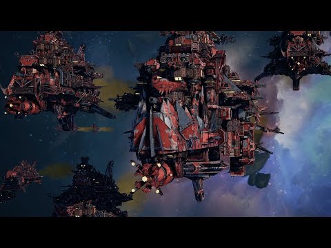 Ork Pirates (Evil Sunz) vs Space Marines (Space Wolves)! Rank 42 - Battlefleet Gothic Armada