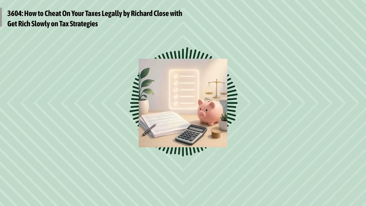 3604: How to Cheat On Your Taxes Legally by Richard Close with Get Rich Slowly on Tax Strategies...