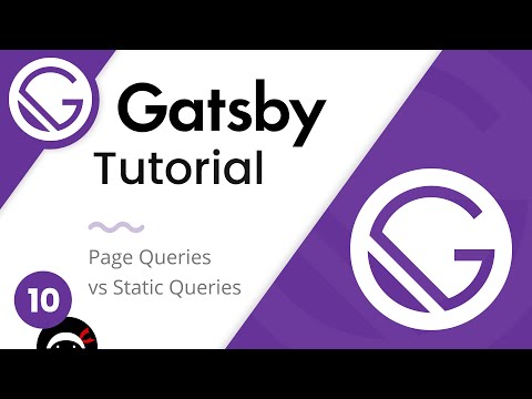 Gatsby Tutorial 10 Static Queries useStaticQuery