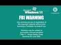 Windows 98 FBI Warning Screens 1998 2000