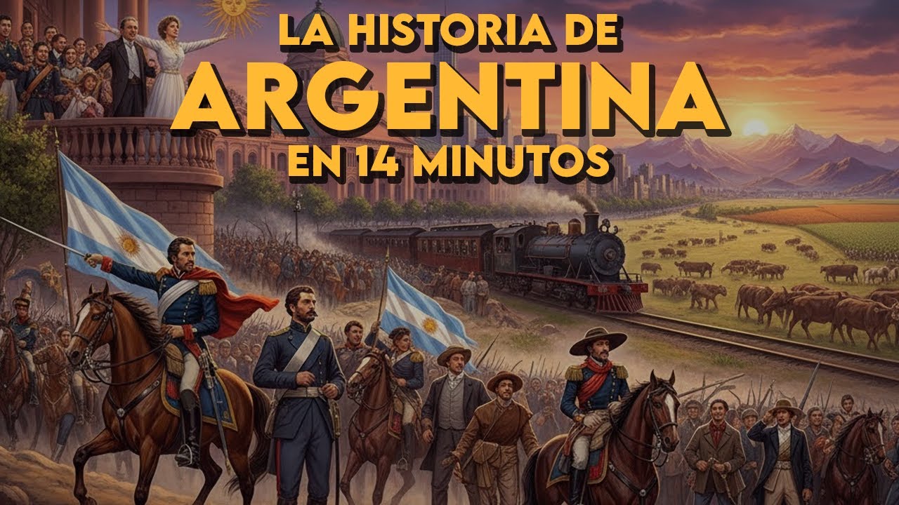 🔵⚪La HISTORIA ARGENTINA en 14 minutos🔵⚪| Resumen fácil y rápido