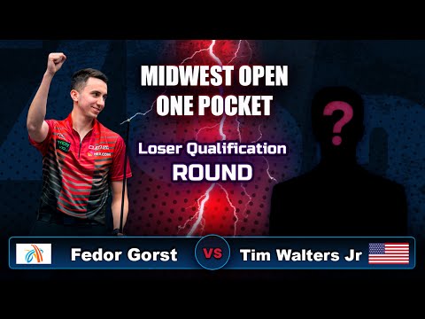 Fedor Gorst - Tim Walters Jr | Midwest Open 2023 | ONE POCKET | LOSER QUALIFICATION