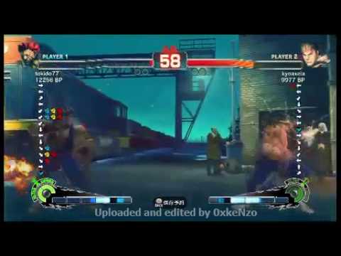 Super Street Fighter 4 Tokido (Akuma,Gouki) vs Kyoaxela (Ryu) 10.06.2010 Part 1
