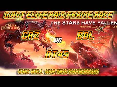 GRZ vs BDL vs NT45   WHO will get the Giant Elite RAID FRAME!? - #callofdragons