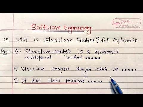 structure analysis in software engineering | Learn Coding