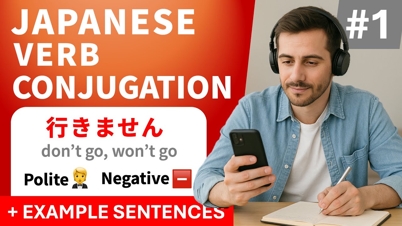 Japanese Verb Conjugation Masterclass #1 | 行く・言う・書く Full Forms Guide (Polite, Casual & More) N5-N3