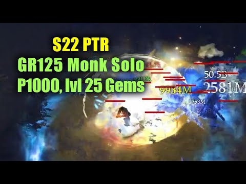 Shenlong Tempest Rush GR125: P1000, lvl 25 Gems, No Augments (PTR Season 22 Patch 2.6.10 Diablo 3)