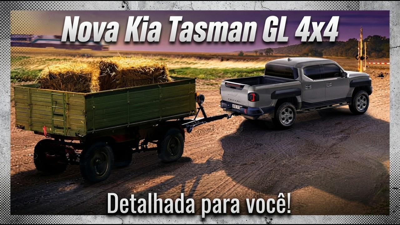 A Kia Tasman GL 4x4 é TUDO isso? Veja os detalhes que vão te SURPREENDER! | Walkaround Frota&Cia