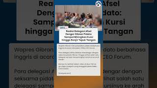 BEGINI REAKSI Delegasi Afsel saat Gibran Pidato! Sampai Miringkan Kursi dan Banjir Tepuk Tangan