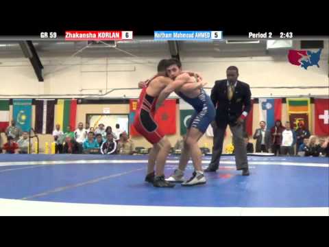 59 KG SF - Zhakansha Korlan (KAZ) vs Haitham Mahmoud Ahmed (EGY)