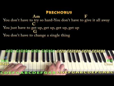 Try (Colbie Caillat) Piano Cover Lesson in C with Chords/Lyrics