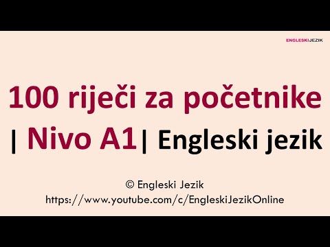 100 Wörter für Anfänger | Niveau A1 | Englisch