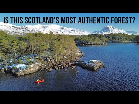 Loch Maree Islands in Winter Snow
