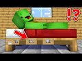 Built A House Inside BED In Minecraft