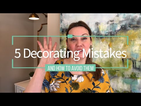 5 Major Decorating Mistakes Workshop