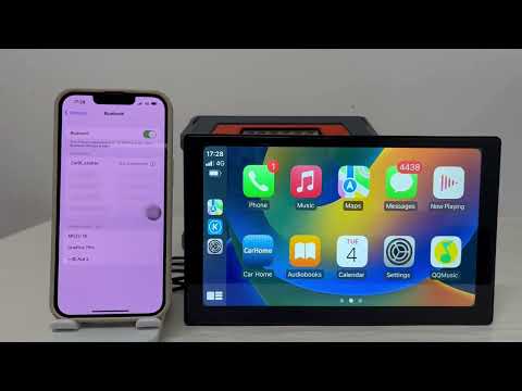 Wireless Apple Carplay Android Auto Screen 9 Inch Full HD Touch Screen Portable Car Stereo Radio