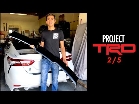 I INSTALLED A TRD WING!! #PROJECTTRD | CAMRY XSE 2018 - 2023 |