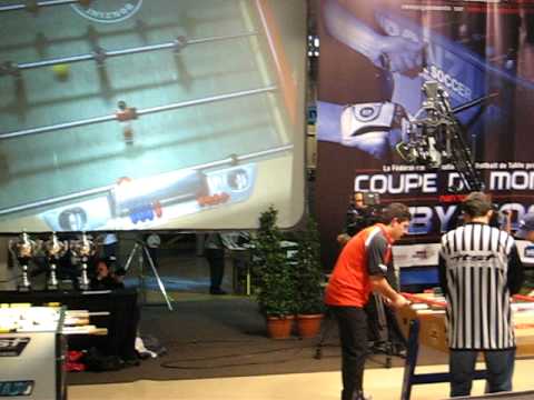 ITSF NANTES 2009 FINALE USA NETHERLAND WORLD CUP TABLE SOCCER BABYFOOT