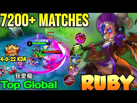 RUBY BEST BUILD IN 2022 | TOP GLOBAL RUBY 我愛龍 - MOBILE LEGENDS