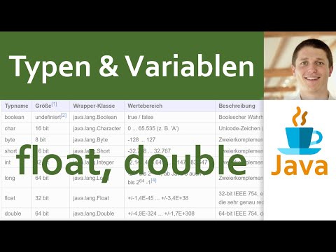 💻 JAVA | Typen & Variablen 07 - Datentypen float, double für Gleitkommazahlen