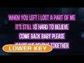 We Belong Together Karaoke Lower Key Mariah Carey