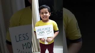 less plastic more life #pollution free earth