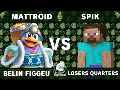 Belin Figgeu XI - Mattroid (King Dedede) Vs Spik (Mewtwo, Steve)- Losers Quarters