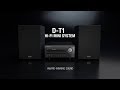D-T1 Hi-Fi Mini System with CD and Bluetooth