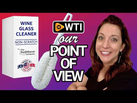 Flute and Stemware Wine Glass Cleaning Brush - Dishwasher Safe - WTI product video review