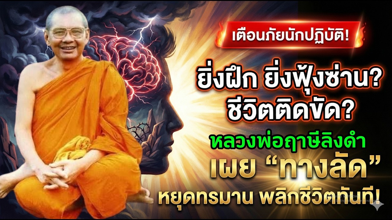 ทำไมชีวิตติดขัด นั่งสมาธิไม่สงบทำอย่างไร? ทางลัดความสำเร็จด้วยอิทธิบาท 4 | หลวงพ่อฤาษีลิงดำวัดท่าซุง