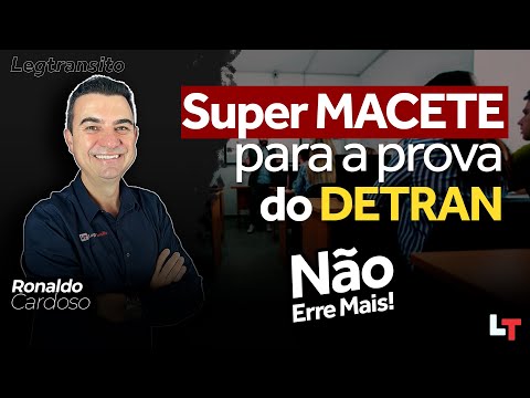 NÃO ERRE MAIS! Super MACETE para prova do Detran #legtransito #ronaldocardoso