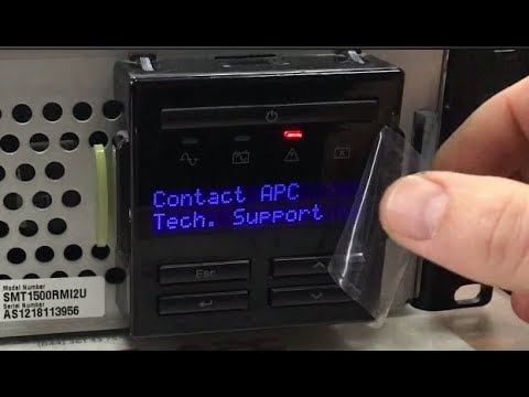 Contact APC Tech. Support Fault. AVR Relay Weld repairing