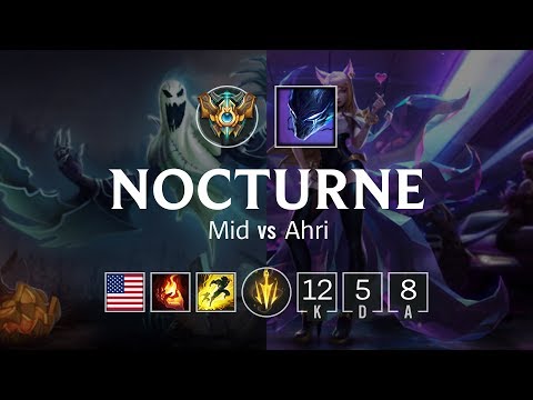 Nocturne Mid vs Ahri - NA Challenger Patch 8.22