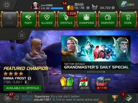 MCOC Dungeon Rewards 5 Star Chaos Crystal Opening