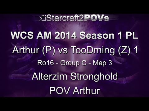SC2 HotS - WCS AM 2014 S1 PL - Arthur vs TooDming 1 - Ro16 Group C - Map 3 - Alterzim - Arthur