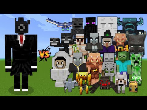 Big Cameraman vs Skibidi Toilet & All Minecraft Mobs