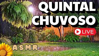 🔴ASMR - SOM da CHUVA com GOTAS na POÇA de ÁGUA e SONO🌧️💤