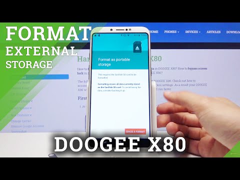 How to Format SD Card in Doogee X80 - Delate Files from SD Card