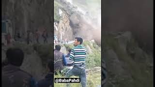 Landslide at Rampur Himachal Pradesh! Total  road 