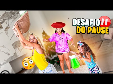 DESAFIO DO PAUSE EXTREMO COM MINHA IRMÃZINHA DE 4 ANOS!