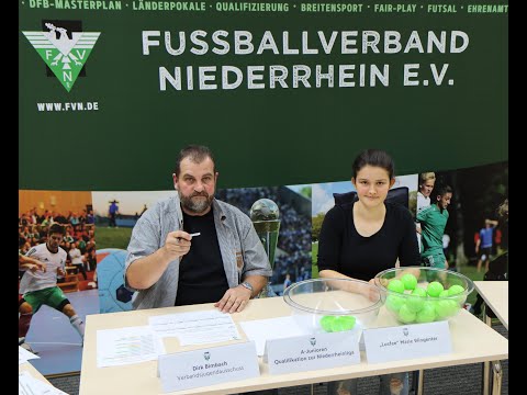 Auslosung (Teil 1) Niederrheinliga-Quali-Gruppen 2020/2021 im FVN-Jugendfußball am 8.7.2020