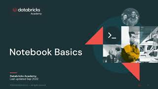 Tutorial - Notebook Basics | Databricks Academy