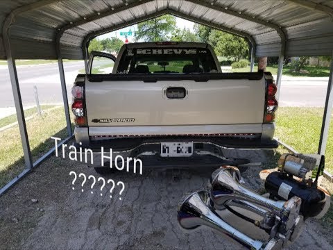 Train Horn Install on the Silverado