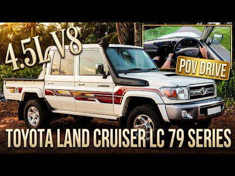 Toyota Land Cruiser 79 Series 4.5 liter V8 | Walkthrough + POV Drive